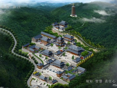 凤阳龙王寺古建规划设计布局图